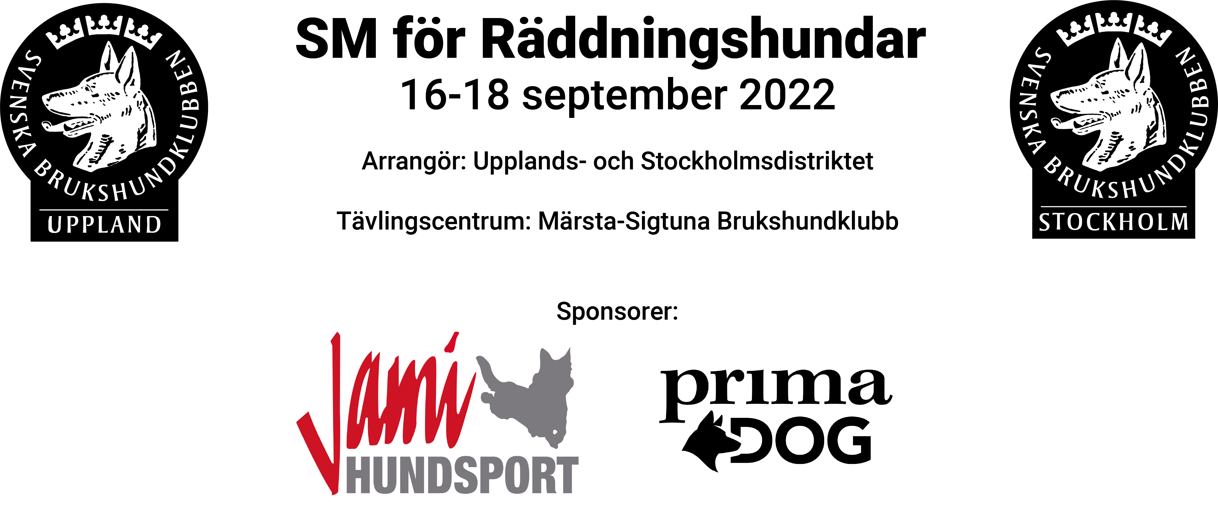 SM för Räddningshundar 16-18 september 2022 sponsorer